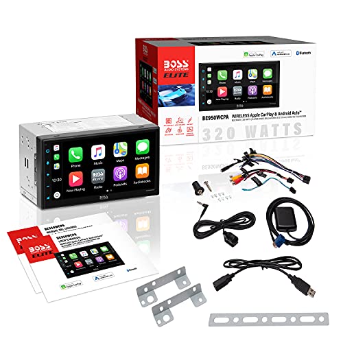 BOSS Audio Systems Elite Reproductor multimedia para coche con Apple CarPlay Android Auto