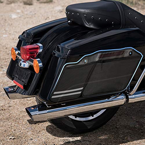 SUNPIE - Organizadores de alforjas de motocicleta compatibles con Street Glide Road King Road Glide Electra Glide 2023, 2022, 2021, 2020, 2019, 2018, 2017, 2016, 2015, 2014, 2 unidades