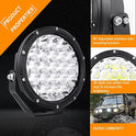 BIGLIONX - Luces LED redondas todoterreno de 7 pulgadas, 2 unidades de 210 W 32000 lm, luces LED todoterreno súper brillantes, luces de conducción ámbar con arnés de cableado IP68 para camiones, camionetas, camionetas, ATV, UTV, SUV