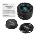 YONGNUO YN 35 mm Lente F2 1:2 AF/MF Gran Angular Fijo/Prime de Enfoque automático, Lente para cámaras réflex Digitales de Nikon
