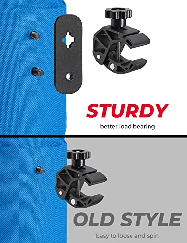 kemimoto Portavasos de tela Oxford con drenaje y clip de cocodrilo para barco, motocicleta, ATV, bicicleta, silla de ruedas, caminador, scooter, carrito de golf, RV, cámper, silla, ajustable