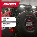 Rigid Industries 86610 Foco negro DC (1 x 2 65 grados)