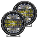 RIGID Industries - Luz LED Todoterreno de la Serie 360 de 6 Pulgadas para Velocidad Moderada de 20 a 50 mph Plus par de retroiluminación Blanca