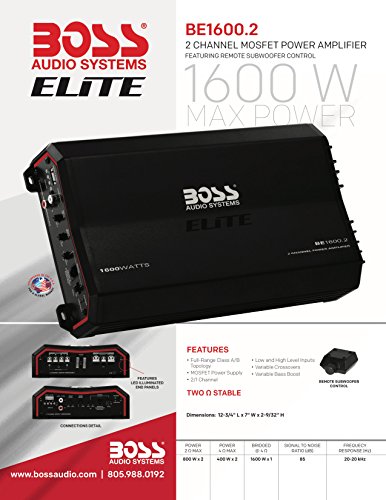 Boss Audio Amplificador de Coche