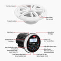 BOSS Audio Systems Paquete de Receptor y Altavoz de Calibre Marino