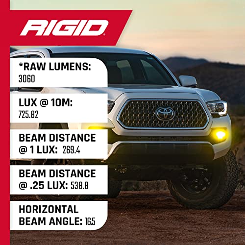 Rigid Industries - Luz LED Todoterreno de la Serie 360 de 4 Pulgadas para Velocidad Moderada de 20 a 50 mph Plus par de retroiluminación Blanca