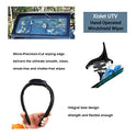 Xislet UTV - Limpiaparabrisas de mano compatible con Polaris Ranger RZR Can Am Kawasaki Honda Pioneer Golf Cart manual limpiaparabrisas Kit de montaje de kit de instrucciones incluidas