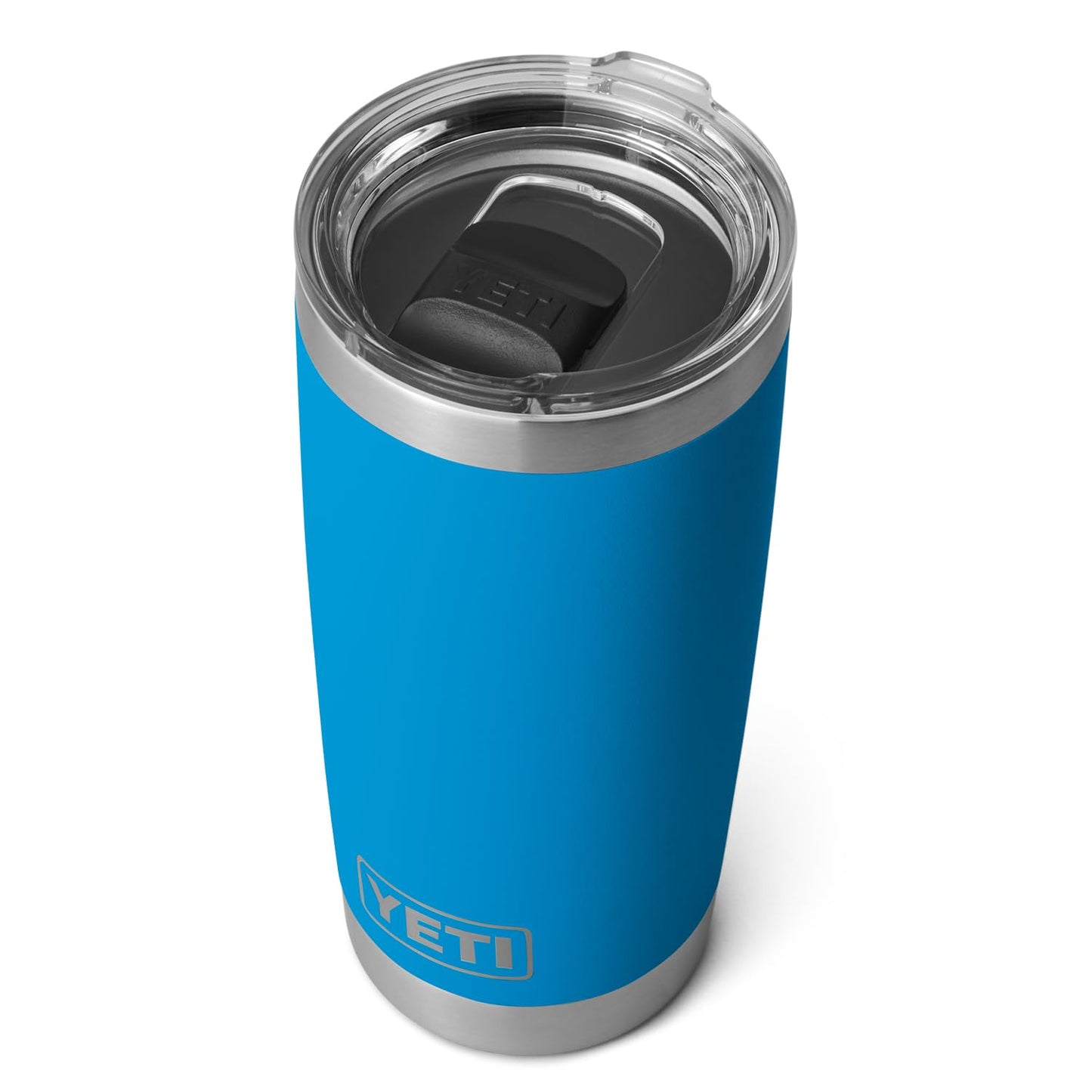 YETI Rambler Vaso de 20 onzas, acero inoxidable, aislado al aspiradora con tapa MagSlider, color azul