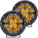 Rigid Industries 36201 Serie 360 Luz LED Todoterreno de 6 Pulgadas para luz de Fondo ámbar de Alta Velocidad de 50 mph más par