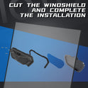 Ventilación para parabrisas UTV, 2 piezas de ventilación para parabrisas KEMIMOTO para UTV, se adapta a parabrisas de policarbonato, compatible con Polaris RZR Ranger General, Can Am Maverick X3, Pioneer/Talon, Kawasaki Teryx Krx Mule, etc