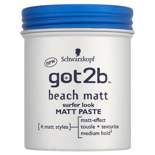 Got2b Strand Matte Beach Mat Matt Paste 100 ml, Pack of 2 by GOT 2B