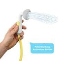 Yookidoo - Cabezal de ducha de baño para bebé, bomba de agua con boquilla | Control de flujo de agua de 2 pomos de elefante para máxima diversión en la tina o fregadero para bebés recién nacidos