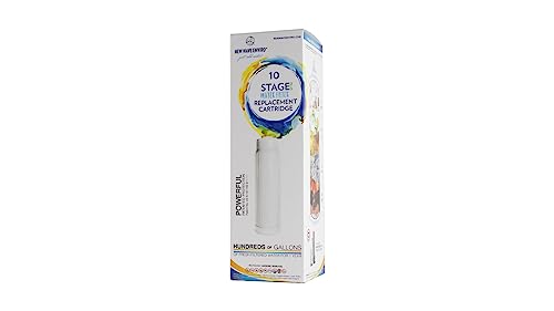 New Wave Enviro Sistema de filtro de agua 10 Stage Plus y cartucho