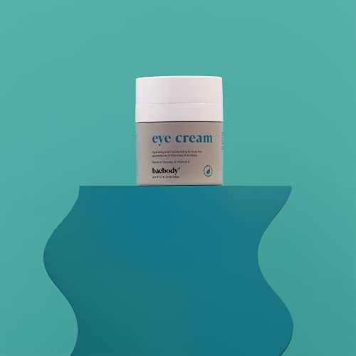 Baebody Crema de ojos con rosa mosqueta e hibisco para reducir la hinchazón y las ojeras mientras mejora la elasticidad, 1.7 onzas