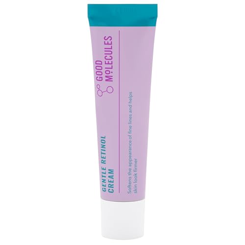 Good Molecules Gentle Retinol Cream 30ml/1oz - Night Cream With Retinol And Bakuchiol - Anti-Aging Skincare For Face Minimize Fine Lines, Wrinkles, Breakouts, Enlarged Pores, Hyperpigmentation