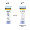 Neutrogena Protector solar Ultra Sheer Dry-Touch SPF 45 de 3 onzas
