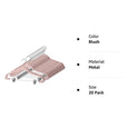 ZOBER - Perchas de terciopelo para pantalones de alta calidad, resistentes y duraderas, con clips de metal, gancho giratorio cromado de 360 grados, ultra delgadas, antideslizantes, con muescas