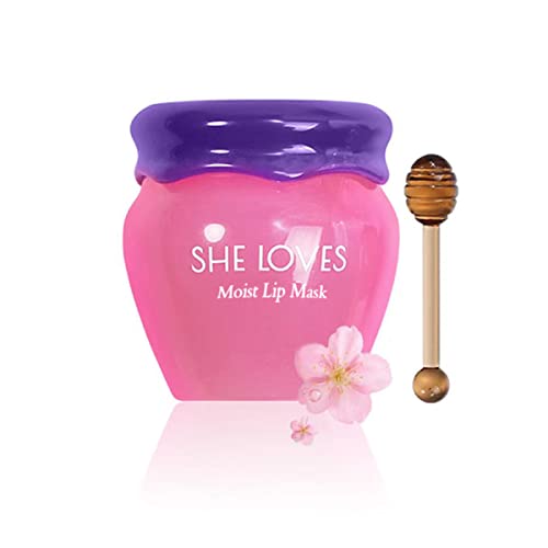Honey&Sakura - Mascarillas de labios para reparación de día y noche, bálsamo de labios, hidratante y prevención de grietas exfoliante e hidratante, máscara de labios durante la noche, cuidado de labios y productos de reparación