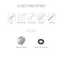 Moen 20090 Ignite Five-function Shower Head With 2.5 GPM High Pressure Spray, Chrome