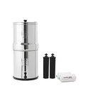 berkey BK4 X 2-bb Big berkey sSistema de filtrado de agua potable con 4 filtros – 2 Filtros De Color Negro y 2 filtros de flúor 2,25 Galón8,5 L