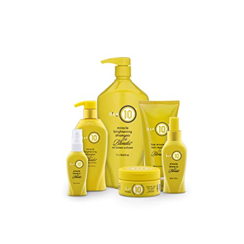 It's A 10 Haircare Miracle - Spray acondicionador sin enjuague para rubias, 4 onzas, 2 unidades