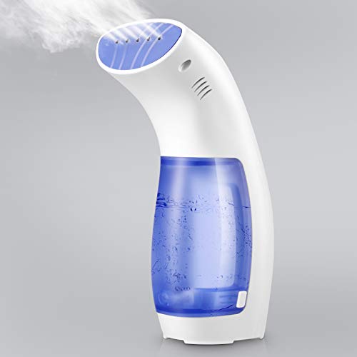 FUMORCLU - Vaporizador de ropa de viaje de 950 W para ropa, removedor de arrugas portátil de mano, calentamiento rápido de 25 segundos con apagado automático y diseño a prueba de fugas, tanque de agua desmontable de 120 ml