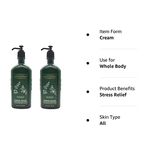 Bath and Body Works Aromatherapy Body Lotion Eucalyptus Spearmint (2-Pack), 6.5 oz each