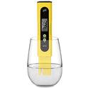 Medidor digital de pH – 0,01 PH de alta precisión de calidad del agua PH 0,0-14,0 PH Monitor ATC Pocket Pen Analyzer Pool Water Aquarium Pocket Pocket Portable (amarillo)