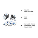 Double Sided Foam Tape Strong Pad Mounting,Black Self-Adhesive Tape Include Square Round and Rectangular(60Pcs)