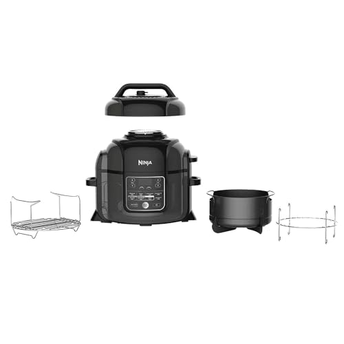 Ninja Foodi OP350 Olla a Presion/Freidora de Aire, 9 en 1, Cocinar a Presión, Freír al Aire, Hornear, Asar y Hervir, Capacidad de 6.5 Cuartos, Con Tecnologia TenderCrisp (Reacondicionado)