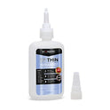 STARBOND EM-02 Super Fast Thin, Premium Instant CA (calcomanía de cianoacrilato) Super Glue Plus tapa extra y micropuntas, 2 onzas (para torneado de madera, giro de bolígrafo, pasatiempo, estabilización, acabado, incrustación)