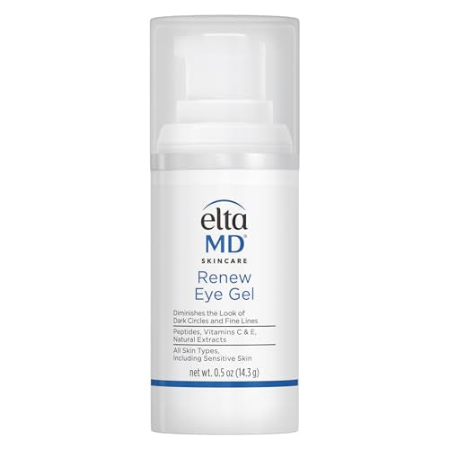 EltaMD Renew Eye Gel for Dark Circles, Fine Lines Around Eyes, Clinically-Proven, Oil-free, Dermatologist-Recommended, 0.5 oz