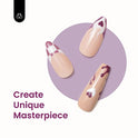 Beetles 4 Colors Purple Glitter Gel Nail Polish Set - Lilac Mauve Gel Polish Kit Purple Nail Polish Soak Off LED Lamp Gel Nail Kit Vanish Manicure DIY Home Christmas New Year Holiday Set