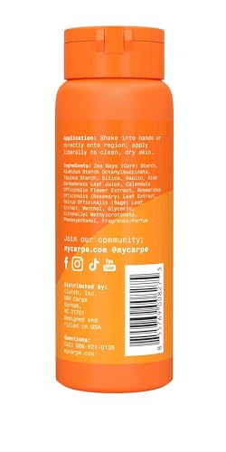 Carpe Polvo absorbente de sudor para la ingle (para hombres) – diseñado para la máxima absorción del sudor – libre de desorden y fricción, para evitar que se roce