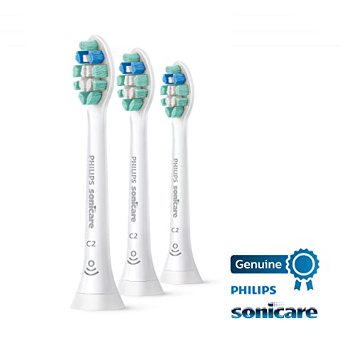 Philips Sonicare Optimal Plaque Control replacement toothbrush heads, HX9023/65, BrushSync technology, White 3-pk