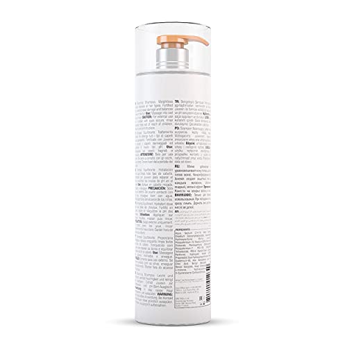 GK HAIR Global Keratin Balancing Shampoo (33.8 Fl Oz/1000ml) For Oily & Color Treated Hair Deep Cleansing, Restores pH Levels Ideal for Over-Processed and Environmentally Stressed Hair