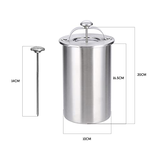 Máquina de jamón de acero inoxidable, prensa de carne con termómetro y 20 bolsas de cocina, olla de jamón a presión para carne casera