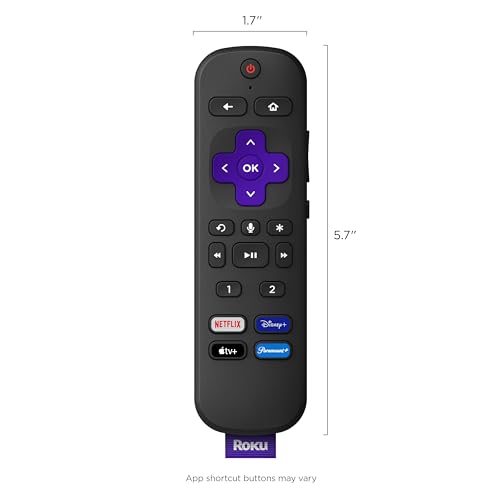 Roku Voice Remote (Oficial) para Jugadores Roku y televisores Roku