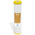 Express Water FLTWH2045K - Filtro de agua de degradación cinética - KDF de carbono catalítico de gran capacidad, filtración de metal pesado para toda la casa, 11,4 x 50,8 cm, color blanco