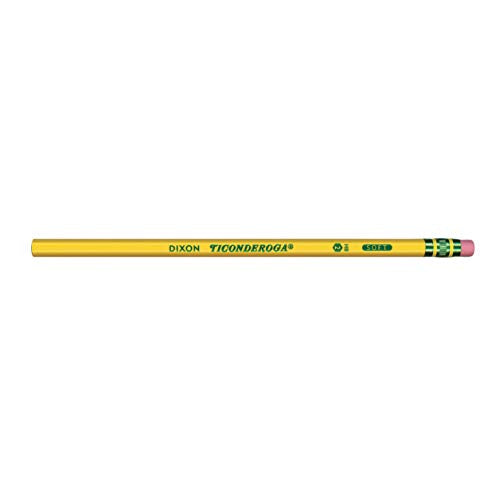 Dixon Ticonderoga Lápices #2 de madera, Woodcase, Pack of 96