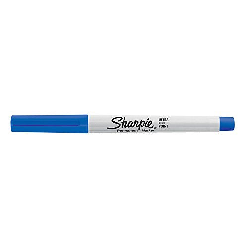 Sharpie 37002 Marcadores permanentes, punta ultra fina, rojo, 12 unidades