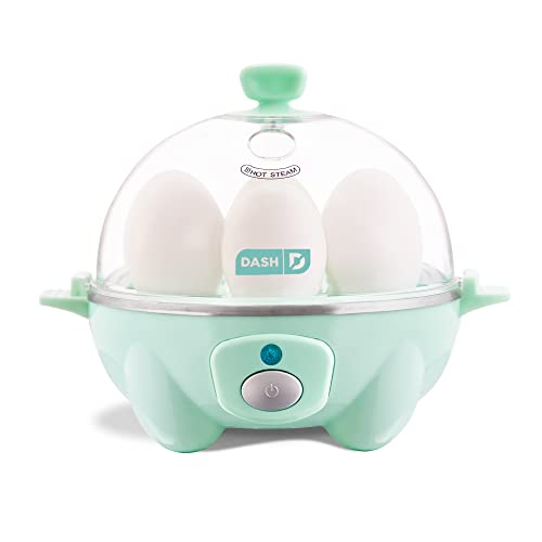 Dash Rapid - Huevera eléctrica Olla eléctrica para huevos duros, huevos escalfados, huevos revueltos u omelettes, con función de apagado automático, capacidad para 6 huevos