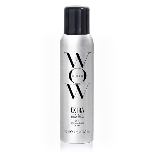 COLOR WOW EXTRA Mist-ical Shine Spray for All Hair Types, Thermal Protection, 5 oz.