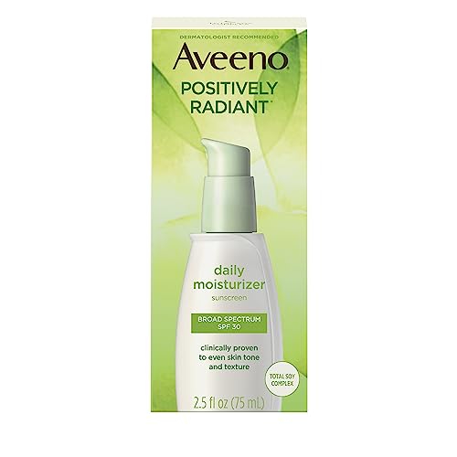 Aveeno Active Naturals Positively Radiant Daily Moisturizer, SPF 30, 2.5 Ounce