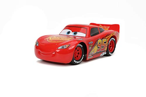 Jada Toys Pixar Cars 1:24 Rayo Mcqueen RC Control Remoto Coche 2.4 GHz Juguetes Rojos para niños