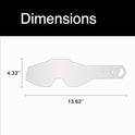 1 100% Standard Tear-Offs - Racecraft, Accuri, Strata Compatible