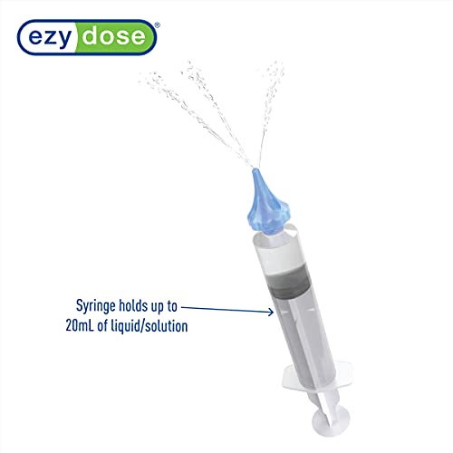 Ezy Dose Limpiador de cera para oídos y oídos para humanos | Jeringa con punta de tres rayas