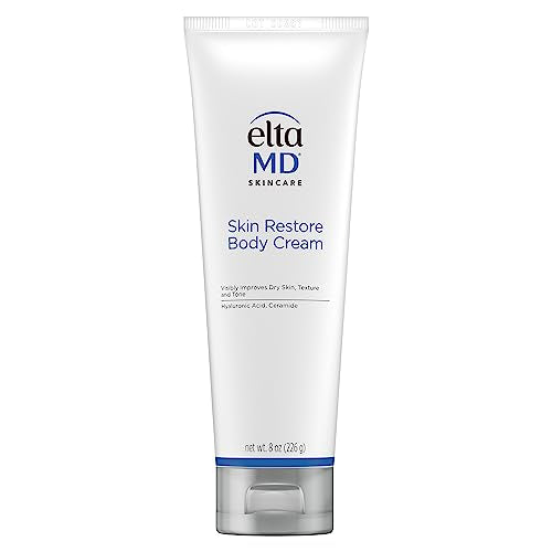 EltaMD Crema corporal rica en humedad con ácido hialurónico para piel seca, escamosa y sensible, loción corporal recomendada por dermatólogos con mantequilla de mango
