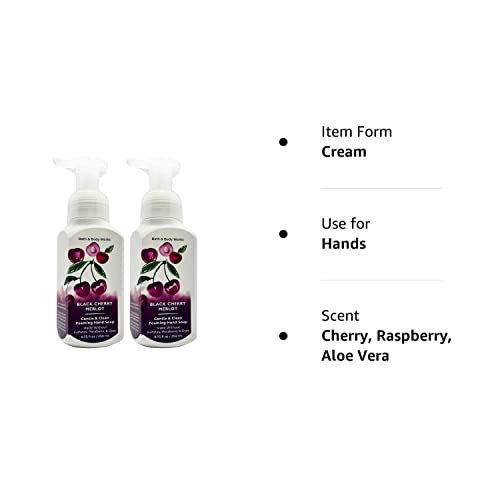 Bath & Body Works, Gentle Foaming Hand Soap, Black Cherry Merlot (2-Pack)