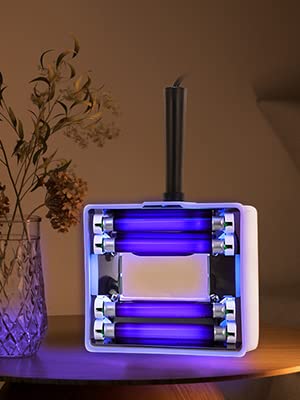 Yofuly - Analizador de piel de lámpara de madera, analizador de lupa portátil, lámpara de madera con paño de sombra, lámpara de madera para pruebas de piel, uso doméstico, máquina de spa